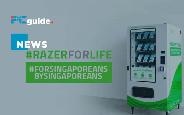 Razer distributes free face masks via vending machines
