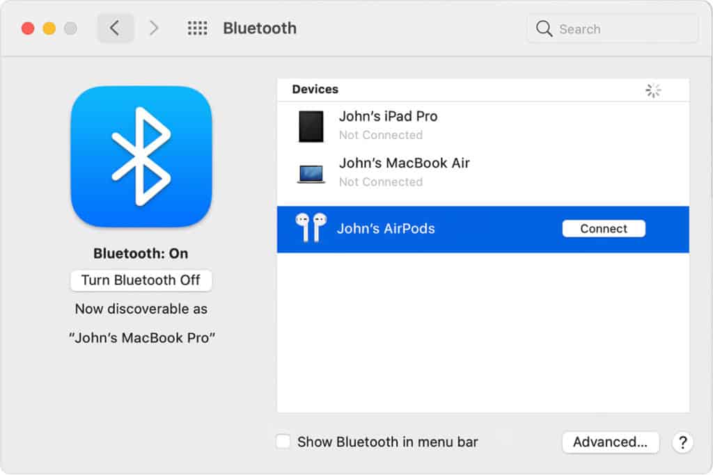 How to connect AirPods to Mac 1