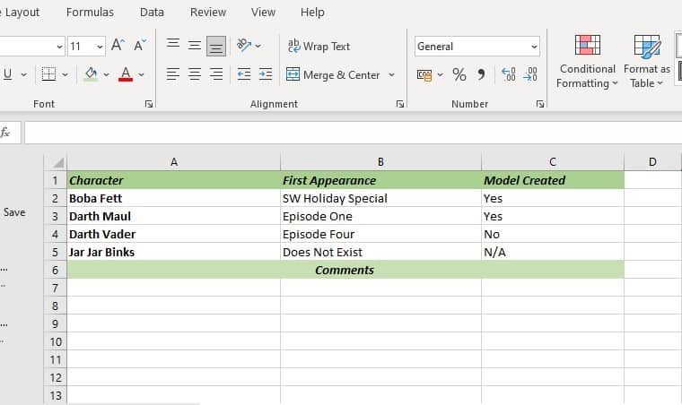 How to merge cells in Excel feature